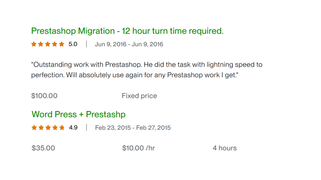 Upwork Client Feedback 8